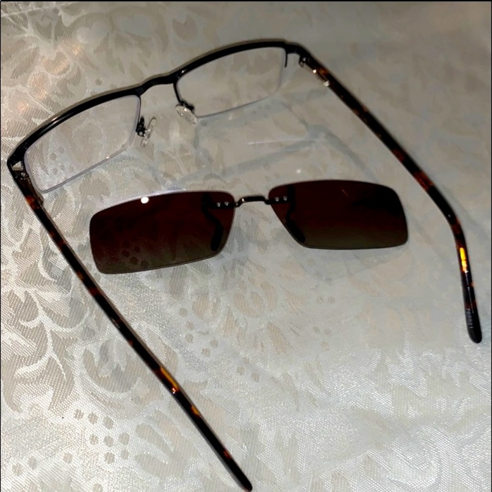 Glasses/Frames with ClipOn Sunglasses